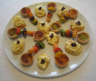 Mouthwatering canapes