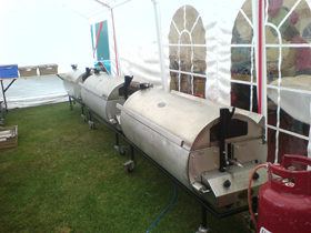 Our spit roasting machines are reliable, fully automatic purpose built and British made CE approved.